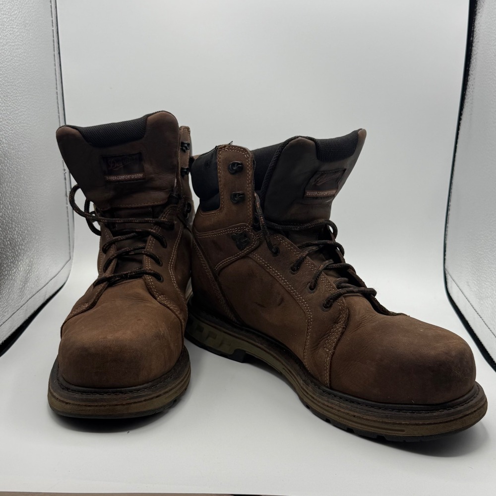 Danner Steel Yard Work Boots Mens 13 EE Brown Excellent Steel Toe Waterproof 6"